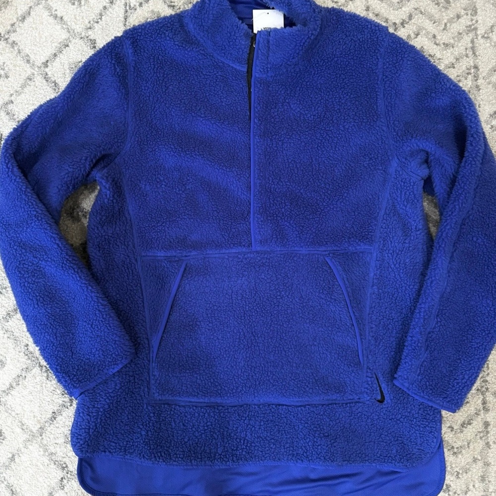 Nike Yoga Sherpa Fleece Oversized Pullover - Size L (Retail $110)
